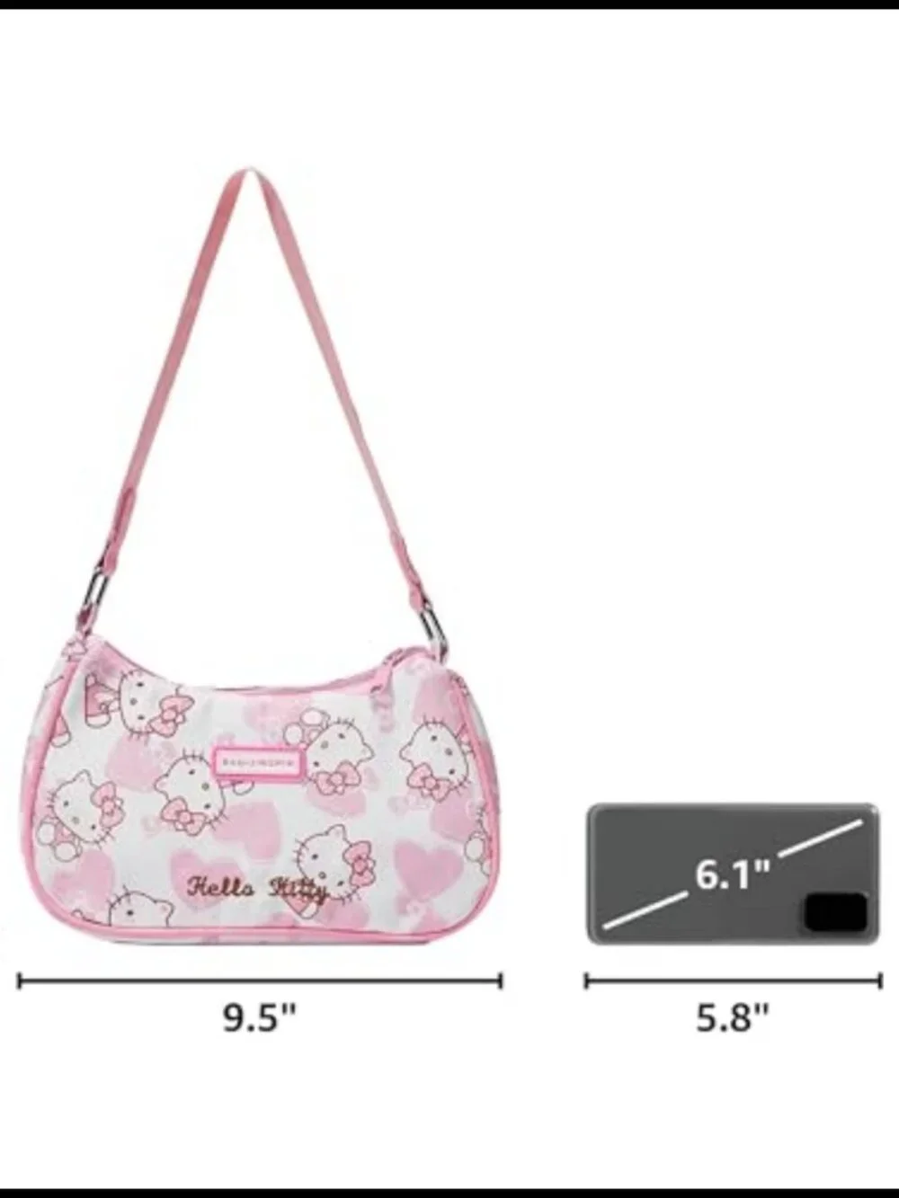 Mini PU Hobo Crossbody Bag Cute Shoulder Bag Vegan Gift for Women
